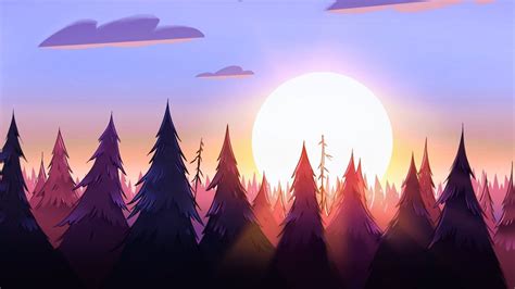 Sunset Cartoon Wallpapers - Wallpaper Cave