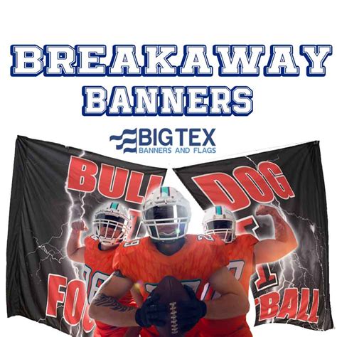 Breakaway Banners - Football Run Through Signs Custom Design