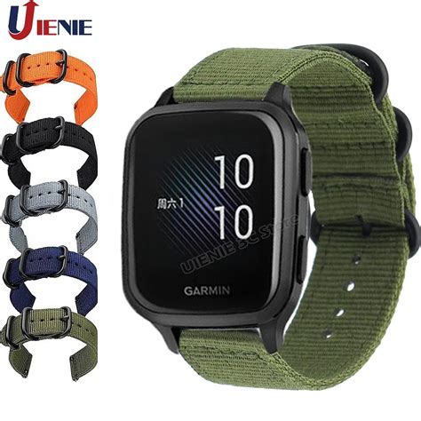 Mm Nylon Horlogeband Strap Voor Garmin Venu Sq Muziek Vivoactive