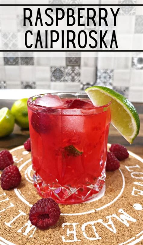 Raspberry Caipiroska Cocktail Recipe Foodiosity