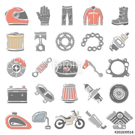 Motorcycle Parts Vector At Vectorified Collection Of Motorcycle