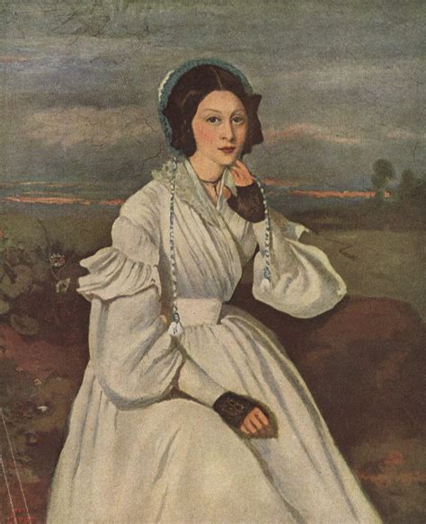 Portrait Of Louise Claire Sennegon Future Madame Charmois Corot