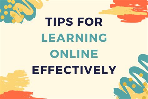 Tips For Learning Online Effectively Free Blog