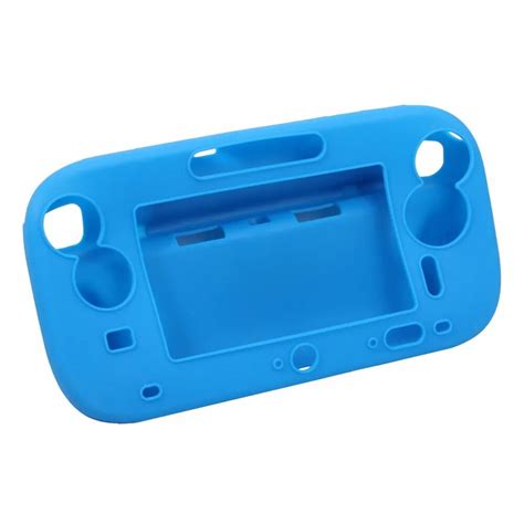 Blue Silicone Soft Case Cover Skin Protector for Nintendo Wii U Gamepad ...