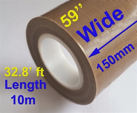 PTFE Teflon Adhesive Tape Nonstick 0 13mm X 150mm X 10m In Tape From