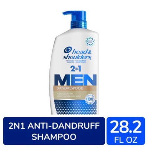 Head And Shoulders Sandalwood Mens 2 In 1 Dandruff Shampoo And