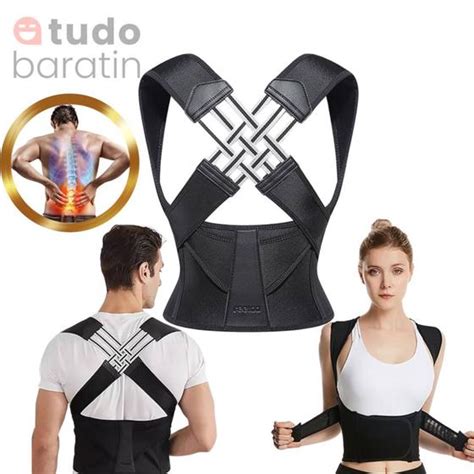 Corretor De Postura Masculina - Corretor de Postura Deluxe Unissex Masculino Feminino Corretor Postural ...