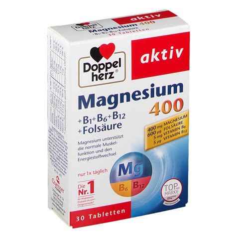 Doppelherz aktiv Magnesium 400 B1 B6 B12 Folsäure Tabletten