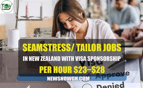 Seamstress Tailor Jobs In New Zealand With Visa Sponsorship