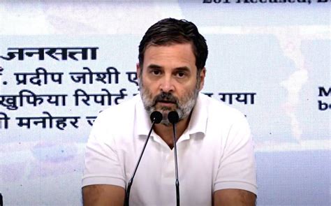 Congress Leader Rahul Gandhi Addresses A Press Conference