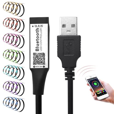 Mini USB Streifen Regler Bluetooth APP Clever RGB Grandado