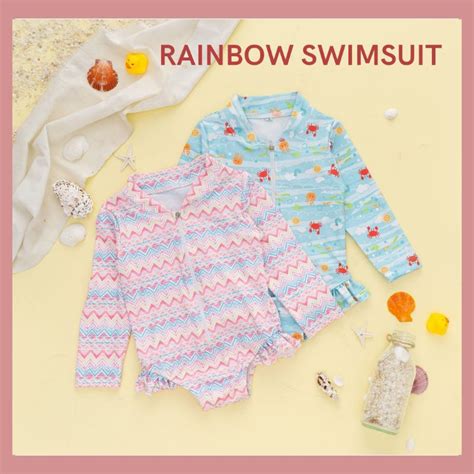 Jual Rainbow Swimsuit Baju Renang Anak Perempuan Shopee Indonesia