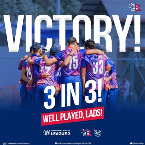 Nepal Beat Namibia By 3 Wickets 3 Wins In 3 Matches Khabarhub