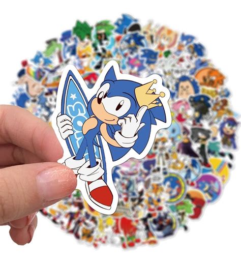 Set 100 Stickers Calcomanias Sonic The Hedgehog Goroland