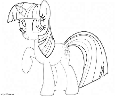 Printable Twilight Sparkle Coloring Page