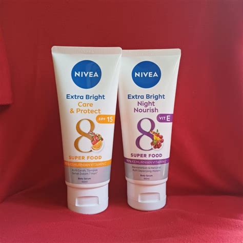 Jual Paket Nivea Body Serum Care Dan Night Nourish Paket Siang Malam