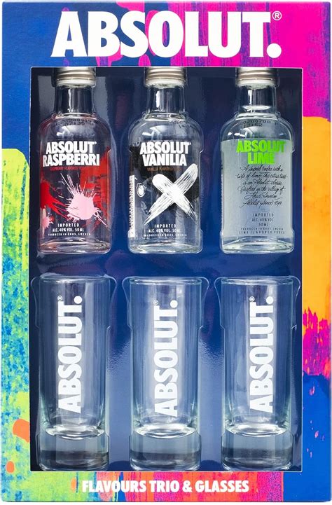 Absolut Vodka Gift Set Flavoured Vodka Gift Set Includes Vanilla