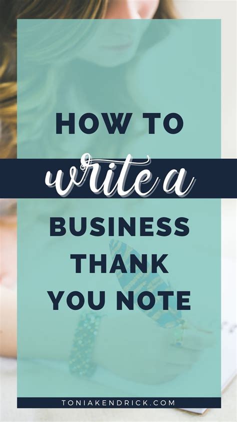 How To Write A Business Thank You Note Business Thank You Notes