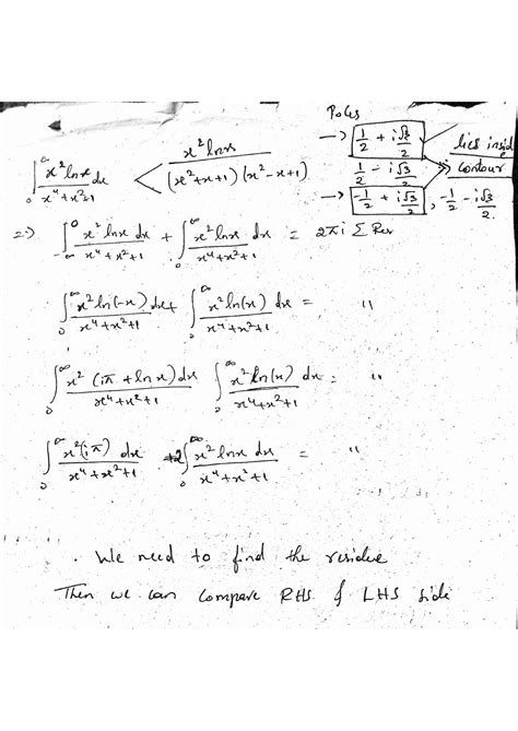 Calculus Evaluate Int 0 Infty Frac X 2 Ln X X 4 X 2 1 Dx By The