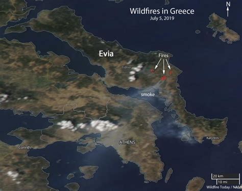 Massive Fires In Evia Island Greece Map Causes Consequences