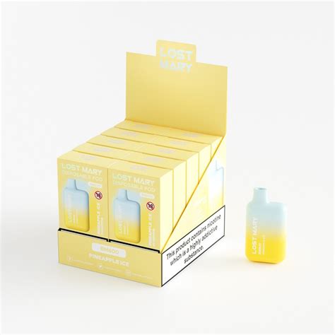 Lost Mary BM600 Pineapple Ice Disposable Vape 10 Pack