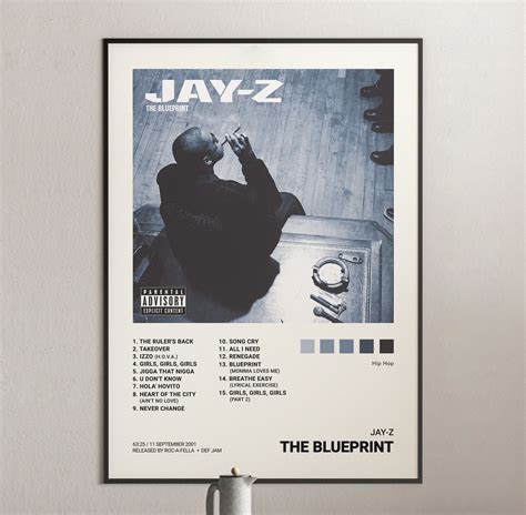 Jay Z The Blueprint Album Cover Poster Architeg Prints