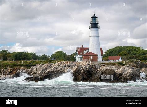 Portland Head Light Maine Coast Stock Photo Alamy