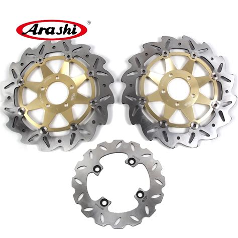 ARASHI Z750 Z750S Front Rear Brake Rotors Brake Disc Set For KAWASAKI