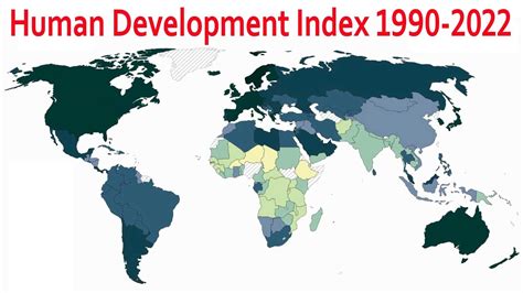 Human Development Index 1990 To 2022 Youtube