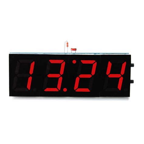 Compact Digit Diy Digital Led Clock Kit Light Control Temperature