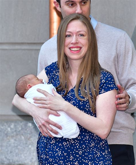 Chelsea Clinton's Baby Son Aidan Leaves the Hospital With His Parents ...