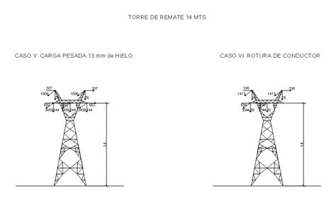 Torre De Alta Tension En AutoCAD Librería CAD