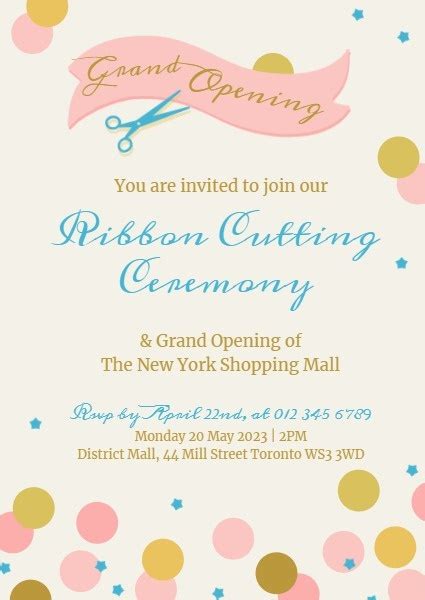 Invitation Maker Free To Custom Grand Opening Invitation Cards Online