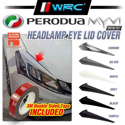 Perodua Myvi Headlamp Lid Cover Eyebrow Eyelid Lip Eye Pcs