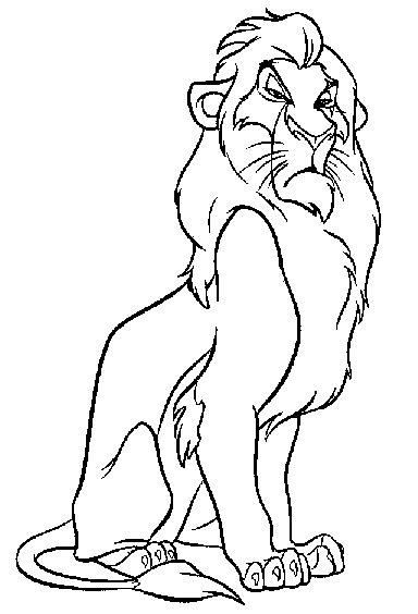 Coloring Pages Of Scar From Lion King Coloringpages2019