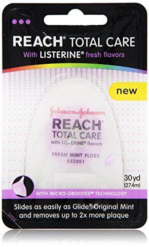 Reach Total Care floss with Listerine Fresh Flavors 30Yard Pack of 6 ...