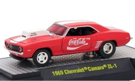 Modellautos Chevrolet Camaro Zl M Machines Zl Rot Weiss Coca