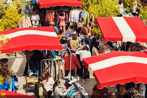 Pasar antik barang bekas dan lokakarya daur ulang di taman MOB Hôtel