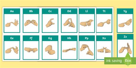 Asl Fingerspelling Alphabet