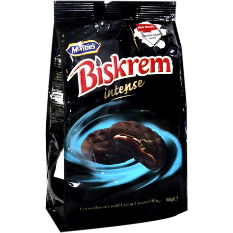 Biskrem Intense Biscuiti De Cacao Cu Crema De Cacao 160g Mega Image