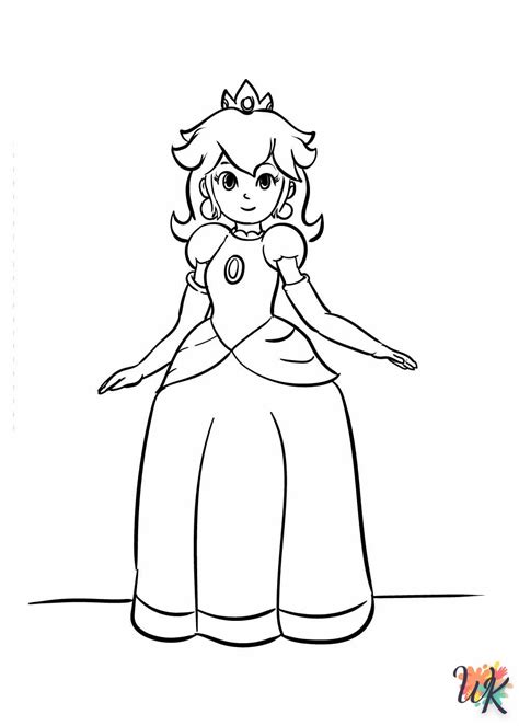 Coloriage Princesse Peach Imprimer Gratuit Pour Fans