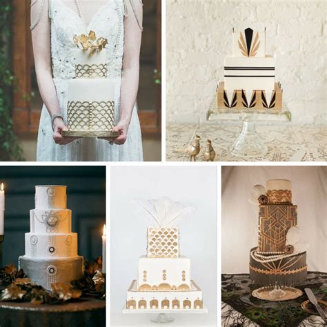 20 Deliciously Decadent Art Deco Wedding Cakes Chic Vintage Brides