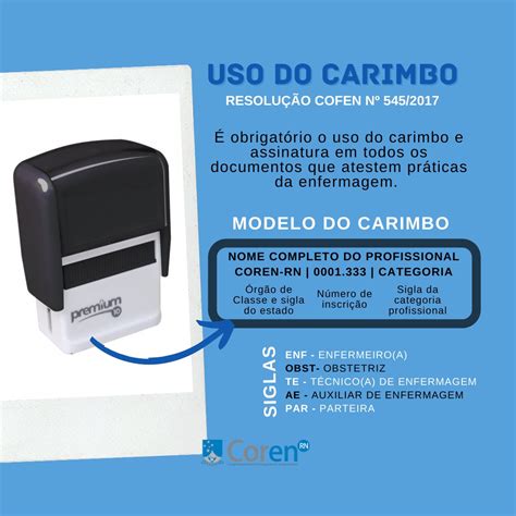 Coren Pa Explica Sobre A Obrigatoriedade Do Uso Do Carimbo Conselho