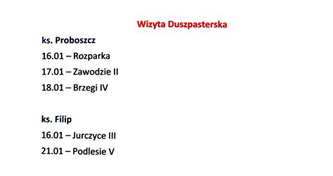 Ogłoszenia Parafialne II Niedziela Zwykła 15 stycznia 2023 r