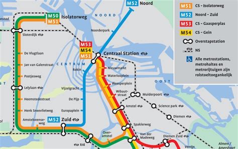 Amsterdam metro: map, lines, fares and timetable - Amsterdam.net