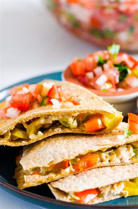 Chicken Quesadilla - iFoodReal.com