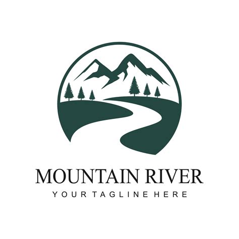 Mountain River Logo 11395764 Vector Art At Vecteezy