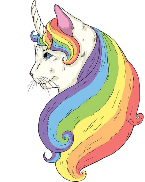 Cat Unicorn Sticker By Beesants Cat Art Unicorn Cat Art