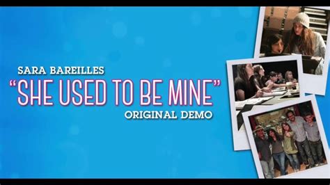 Sara Bareilles – She Used to Be Mine (Demo) Lyrics | Genius Lyrics