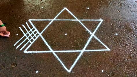 Vinayagar Chaturti Star Padi Kolam Dot Ganesha Festival Kolam Ganesh